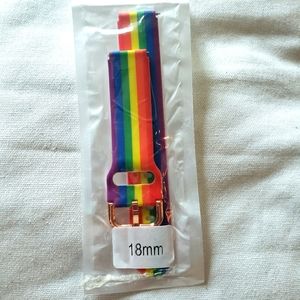 2/20 Rainbow pride watch strap 18mm